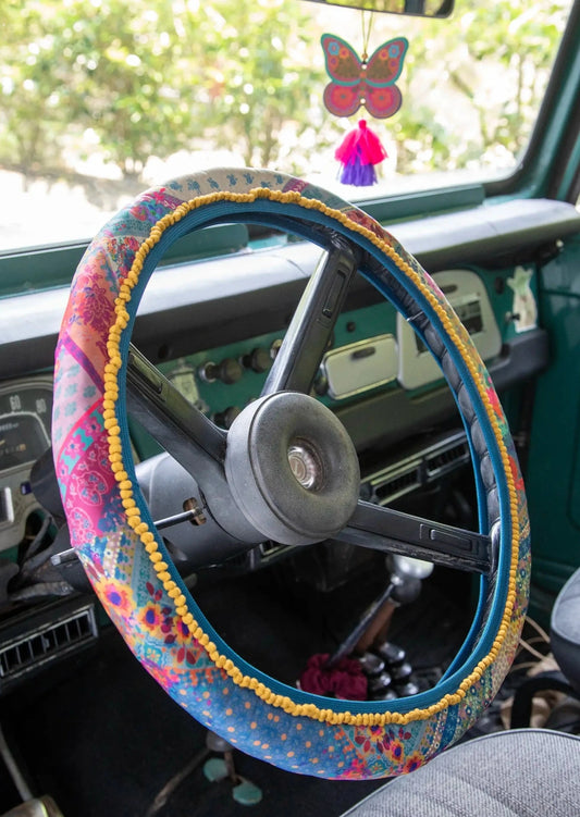 STEERING WHEEL COVER-DARK TURQUOISE