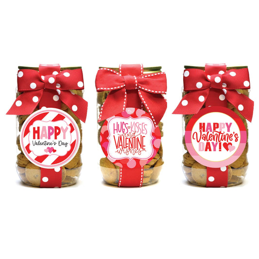 Cookie Pint Jars - Valentine's Day Asst #3