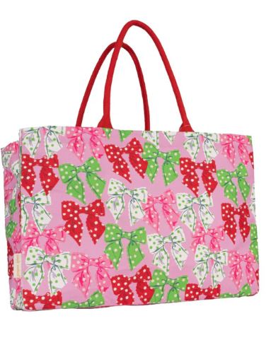 BAG TOTE-HOLIDAY DOTS