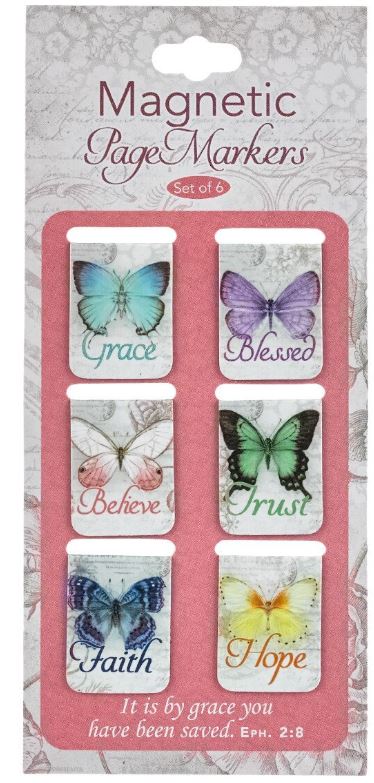 MINI BUTTERFLY BLESSINGS MAGNETIC BOOKMARKS