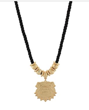 BULLDOG NECKLACE - BLACK