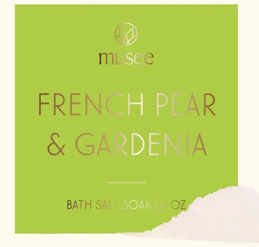 FRENCH PEAR & GARDENIA MINI- BATH SALT SOAK