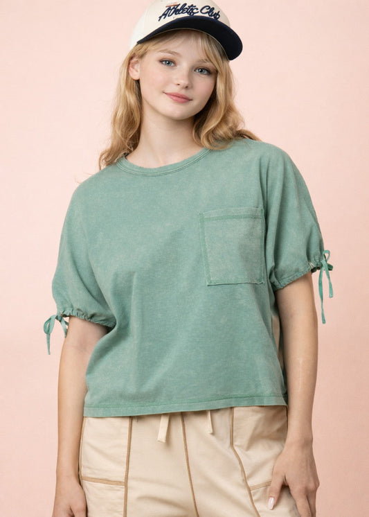 ASHLEIGH TOP - GREEN