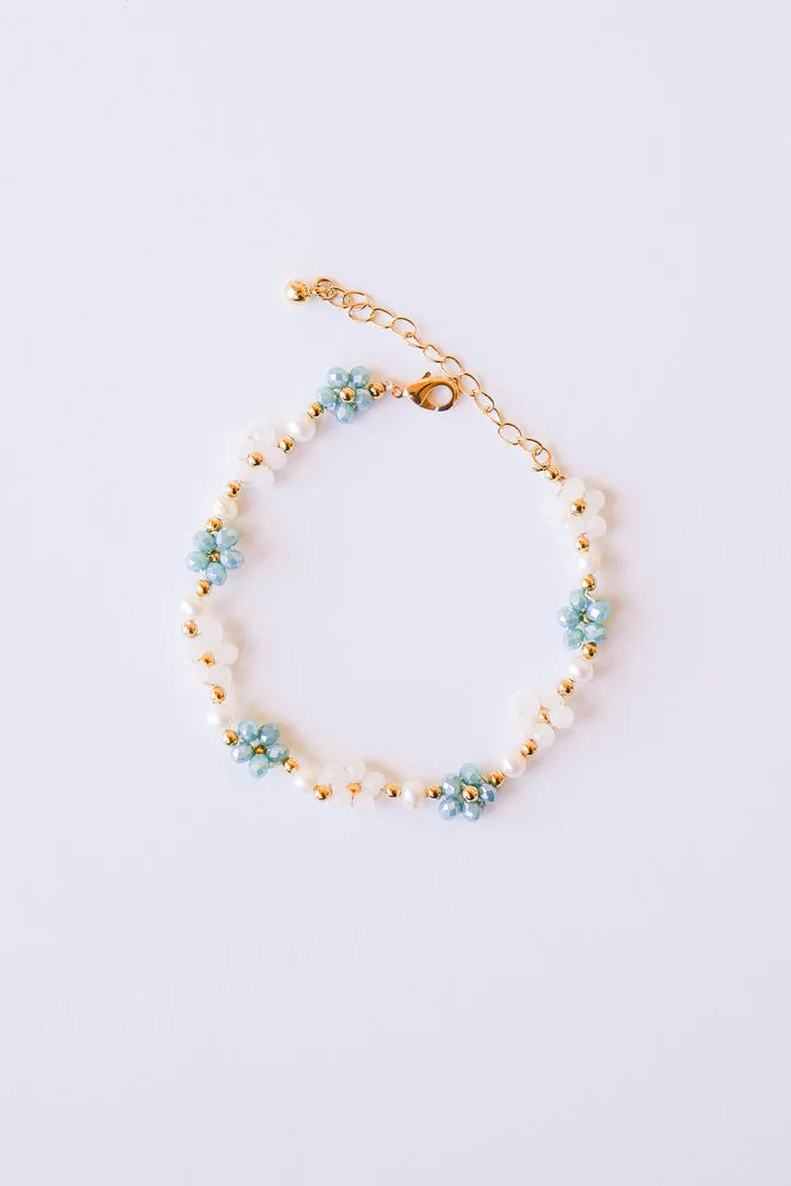 CRYSTAL FLOWER BRACELETS - ASSORTED