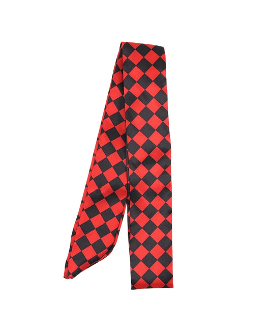 GAMEDAY CHOCKER PATTERN TWILLY - RED/BLACK
