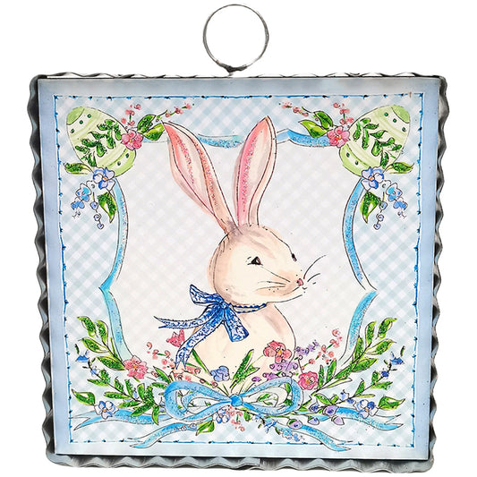 MINI BECKS BLUE GINGHAM RABBIT
