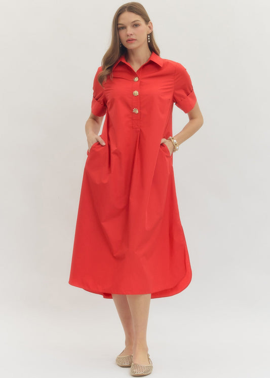 EMILY DRESS - RED