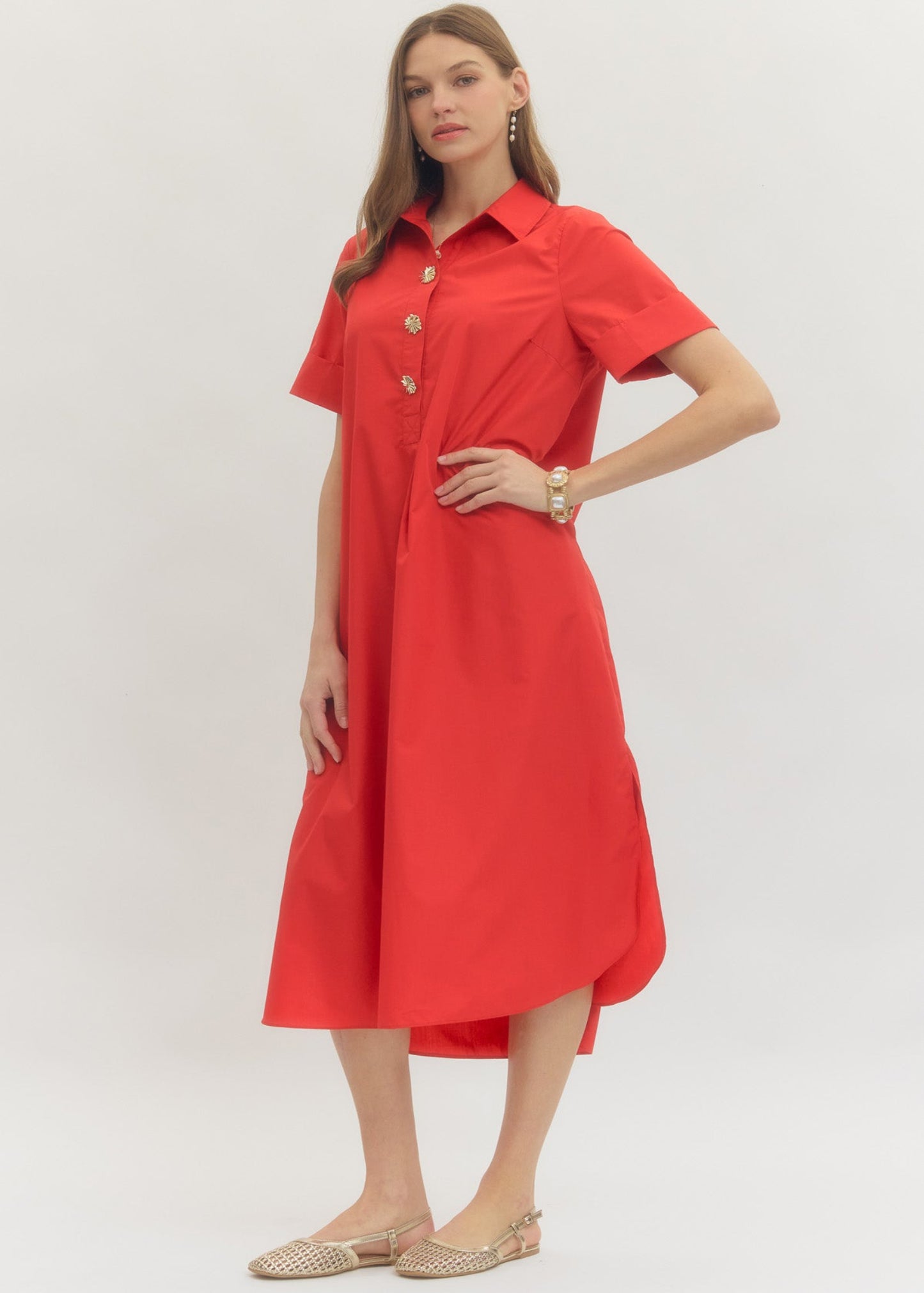 EMILY DRESS - RED