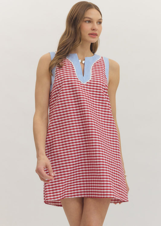 PEYTON DRESS - RED