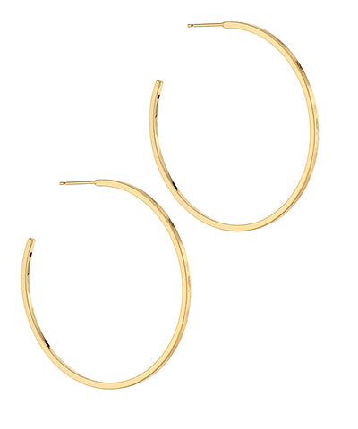 45 MM MEATL HOOPS - GOLD