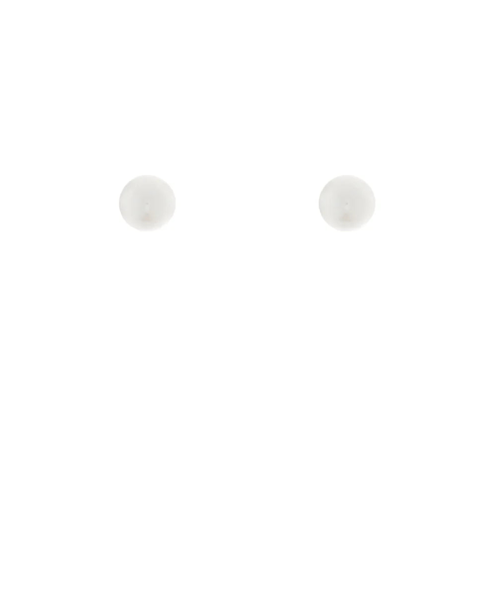 PEARL STUD EARRINGS 6 MM CREAM