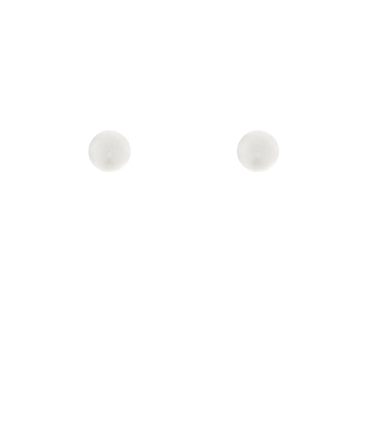 PEARL STUD EARRINGS 6 MM CREAM