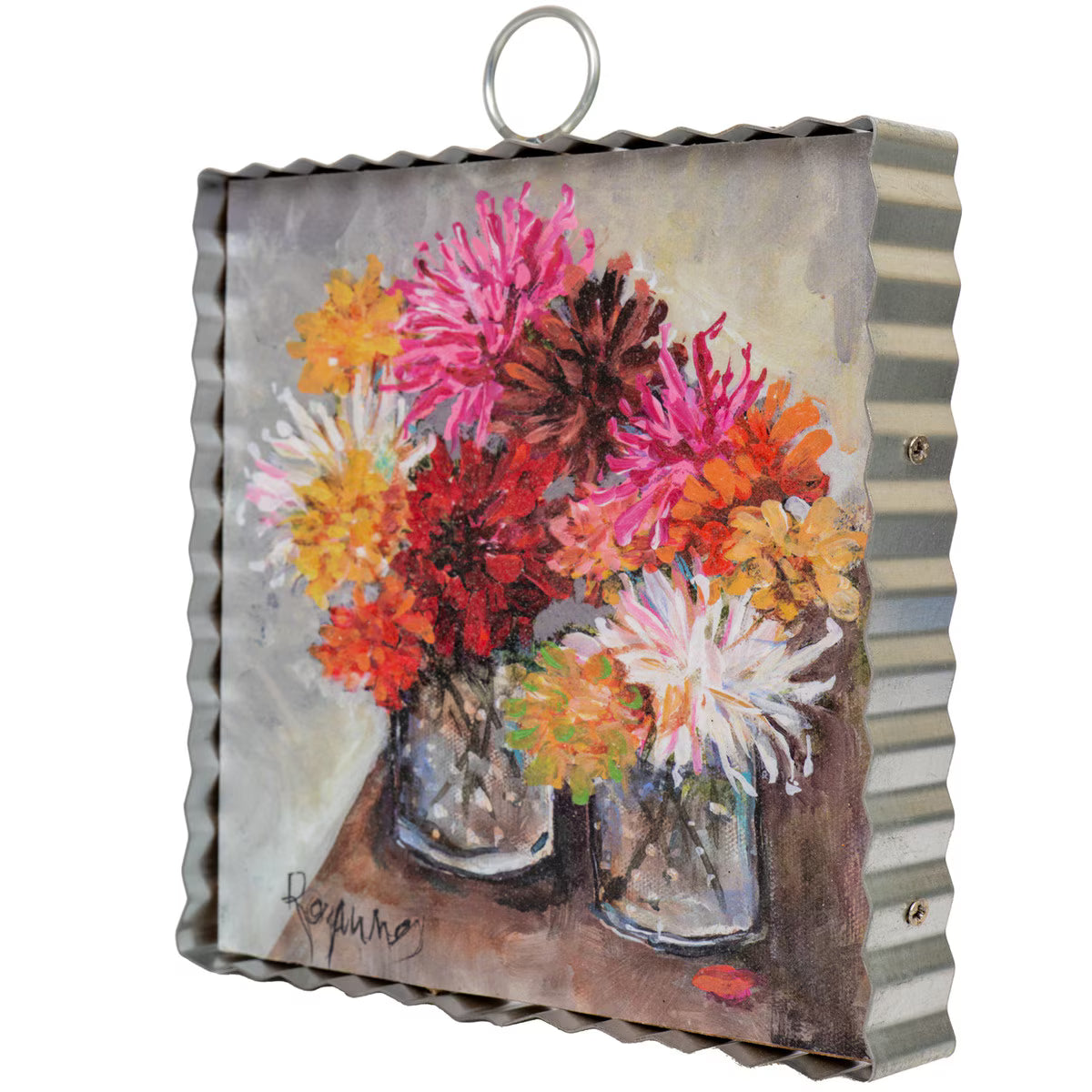 MINI ROZIE'S JARS OF ZINNIA'S