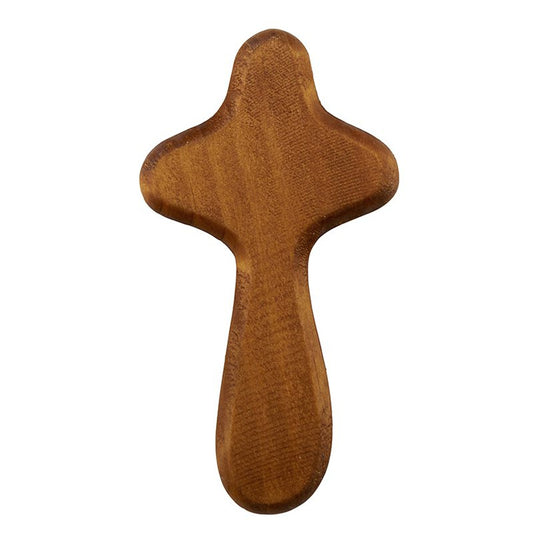 Hand Held Cross- walnut