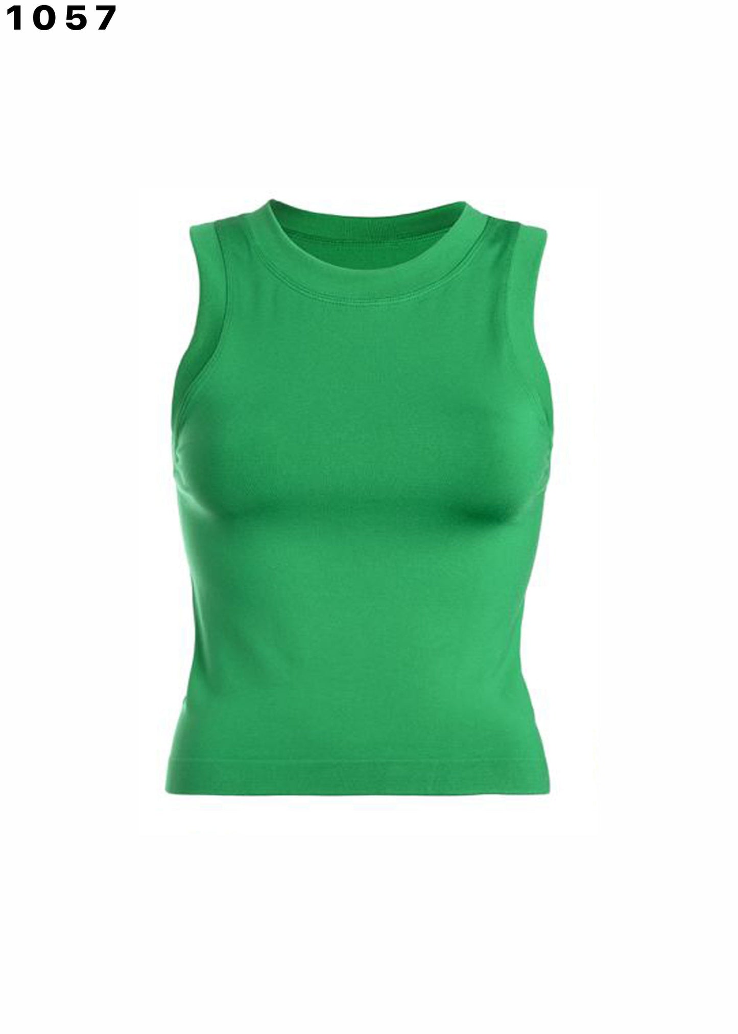 SMOOTH THICK BANDED TANK-KELLY GREEN : ONE SIZE