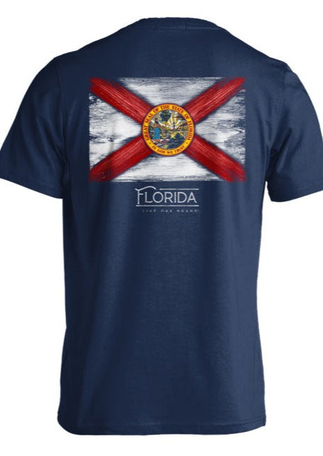 FADED FLORIDA FLAG  - TRUE NAVY