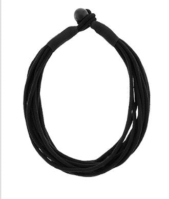 BLACK ROPE NECKLACE