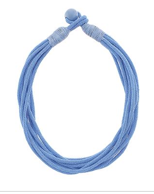 LIGHT BLUE ROPE NECKLACE