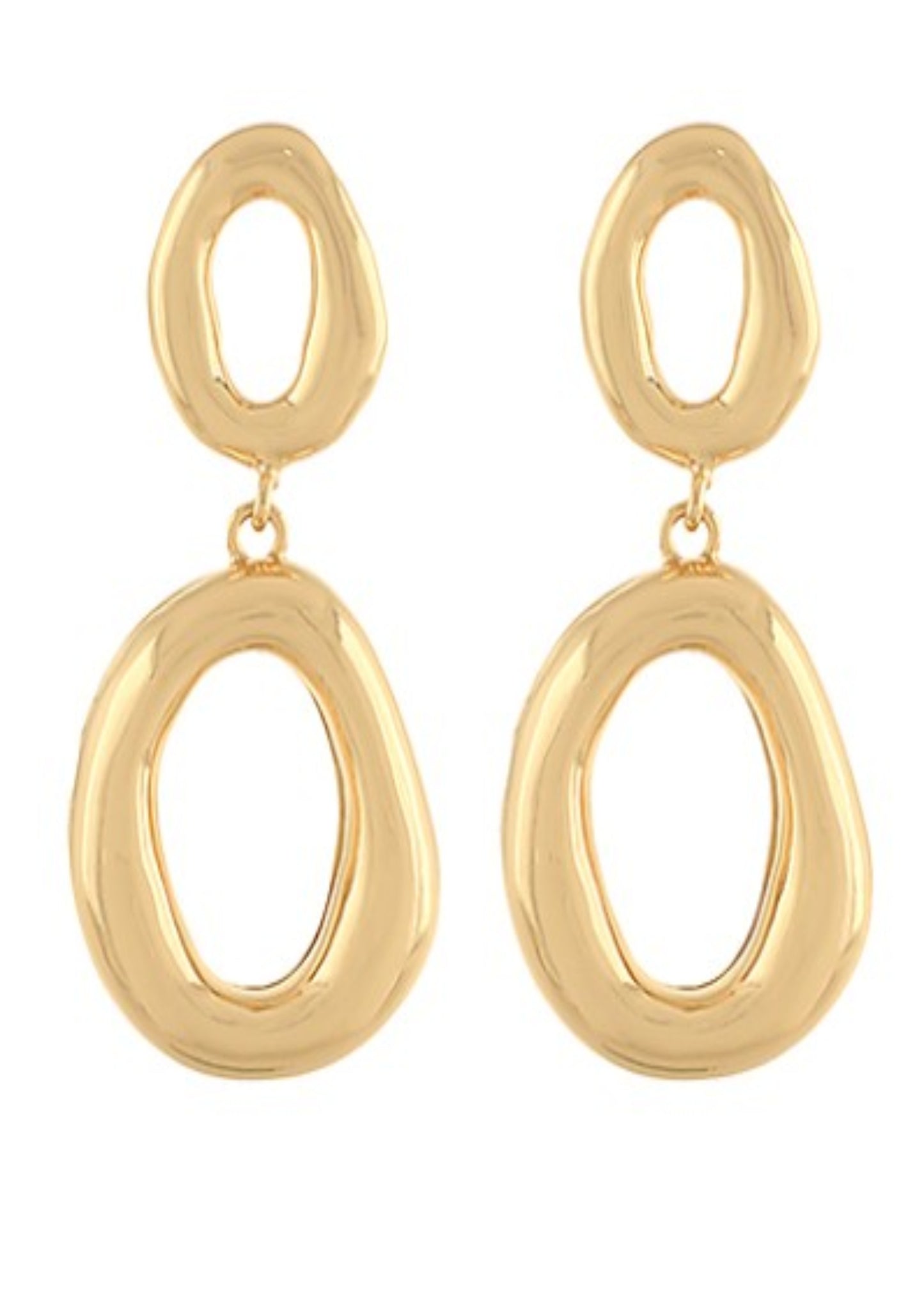 LINKED OVAL EARRINGS
