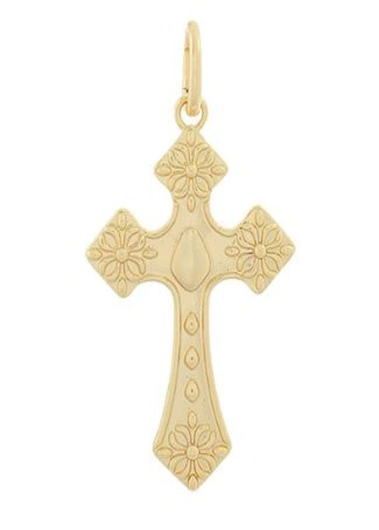 LARGE THIN CROSS CHARM