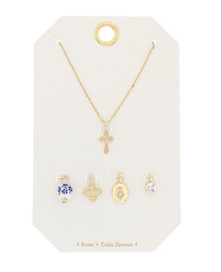 MULTI CHARM SET - GOLD/WHITE