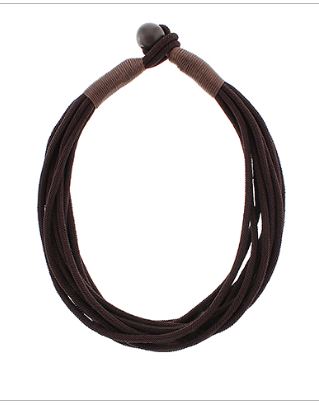 BROWN ROPE NECKLACE