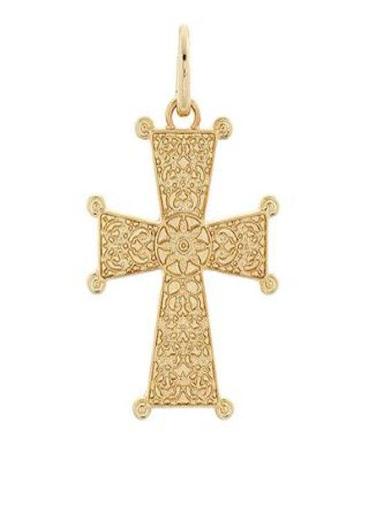 STUDDED CROSS CHARM