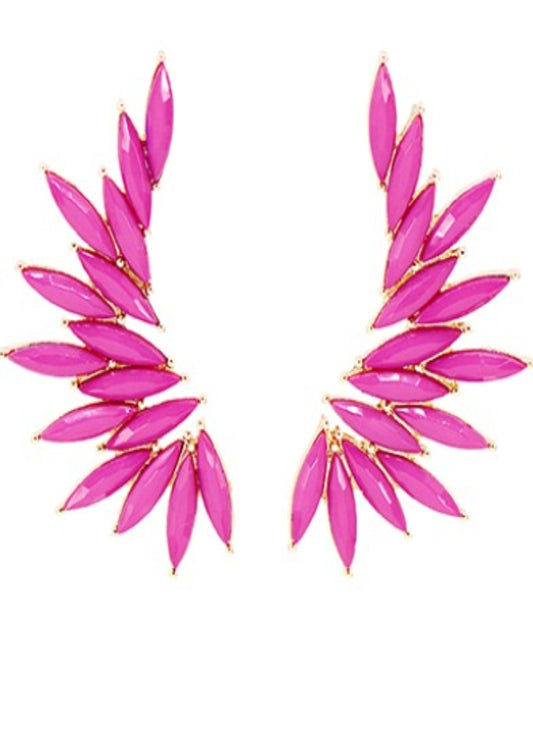 DOUBLE LAYER WING EARRINGS