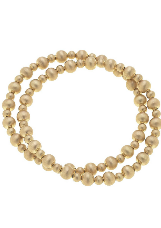 KAYLA BALL BEAD STRETCH BRACELET