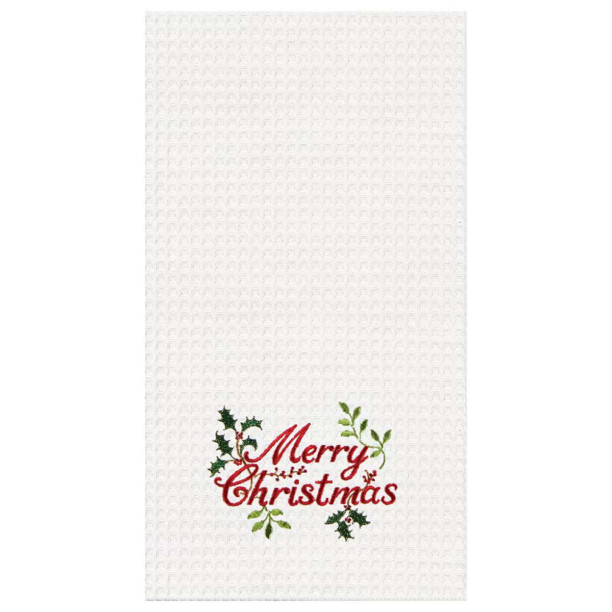 CHRISTMAS TOWEL - MERRY CHRISTMAS WITH GARLAND