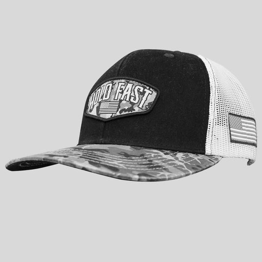 HOLD FAST CAP - BLACK CAMO CREST