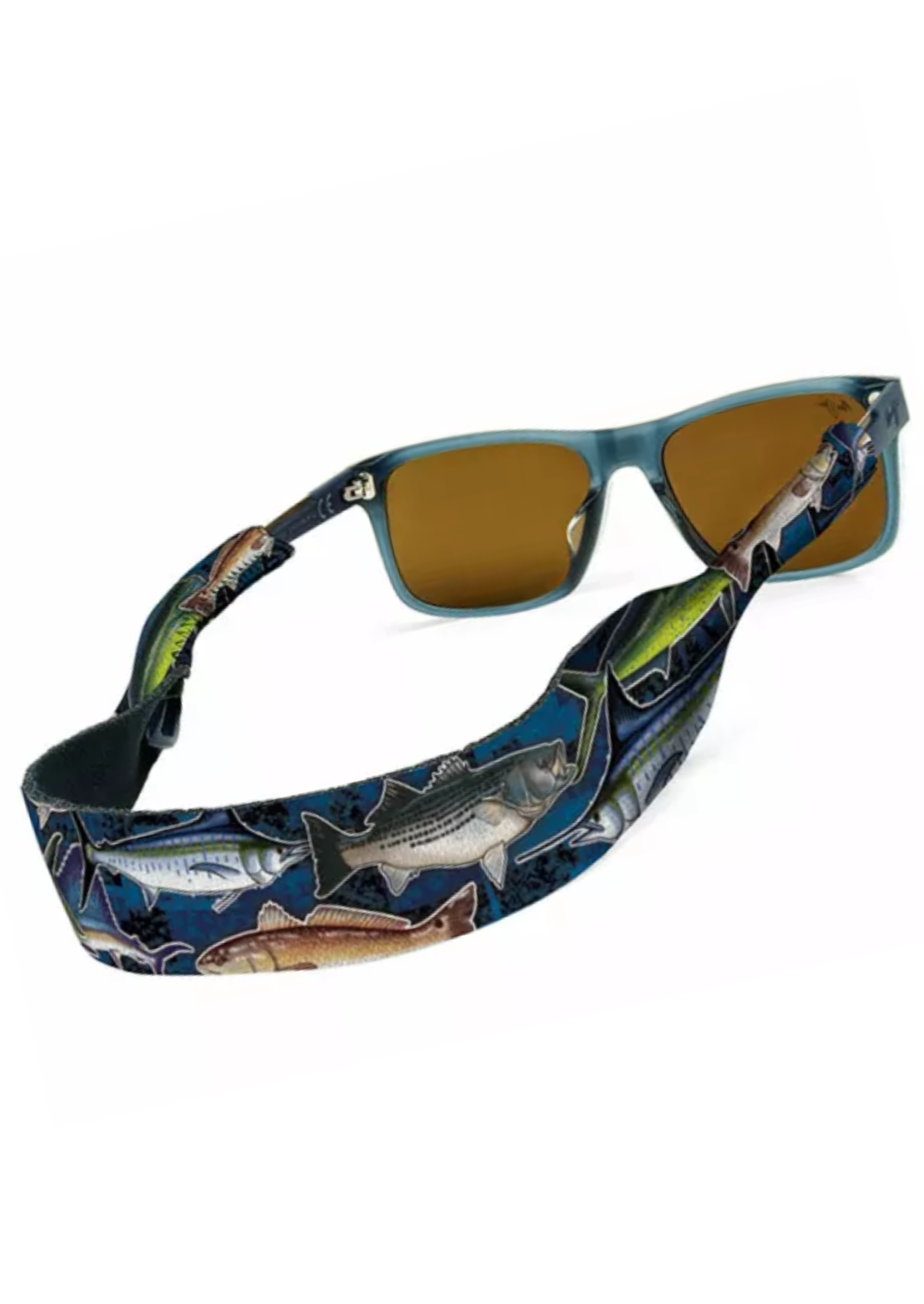 CROAKIES-FISHING PRINT OFFSHORE BLUE