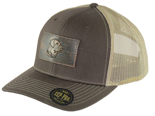 5 PANEL OLD SCHOOL BROWN CAMO HAT- DOG