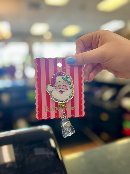 HOLIDAY SANTA BADGE REEL
