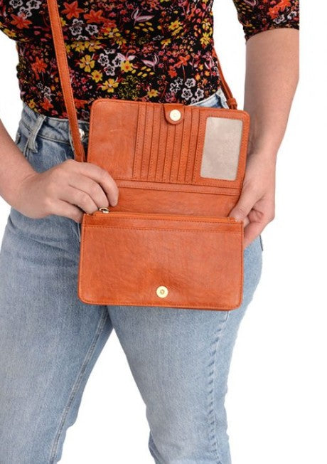 BILLIE MINI ORGANIZER CROSSBODY-PUMPKIN