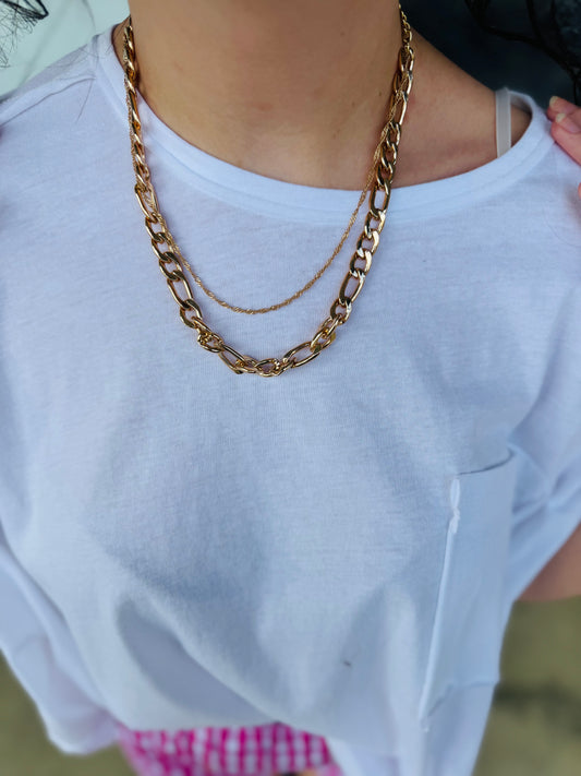JANE MARIE CHAIN NECKLACE - GOLD