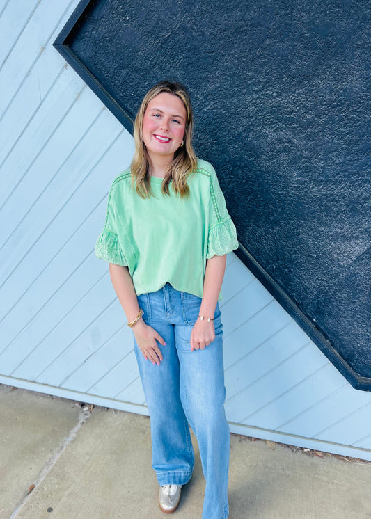 HOPE TOP - APPLE GREEN