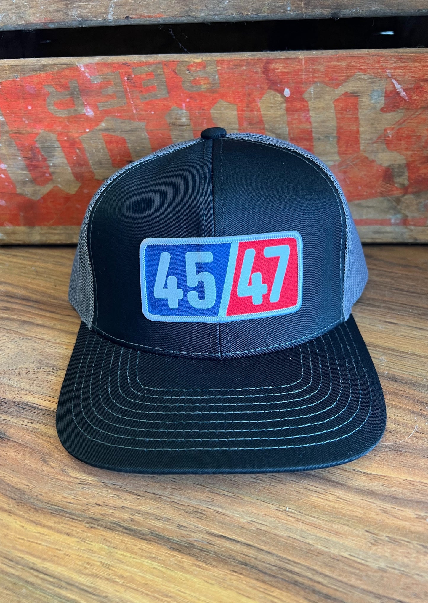 45/47 PATCH HAT - BLK/CHAR