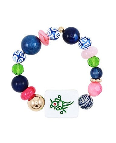 MAHJONG CERAMIC BALL BRACELET