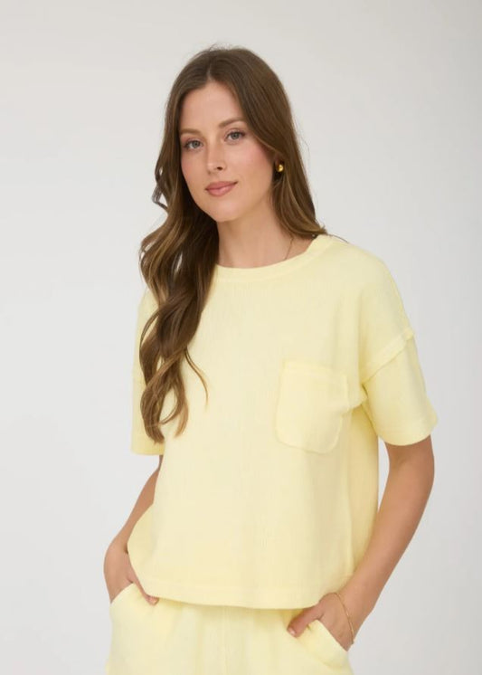 CLAIRE TOP - BUTTER YELLOW
