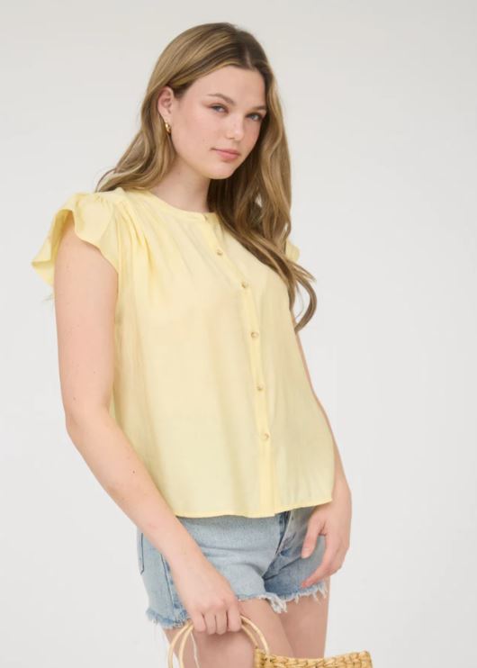 MACEY TOP - BUTTER YELLOW