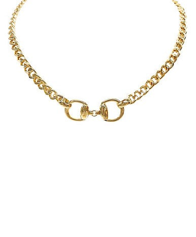 LINKED HORSEBIT CHAIN NECKLACE