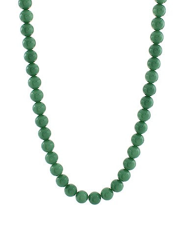 BEADED BALL NECKLACE - GREEN