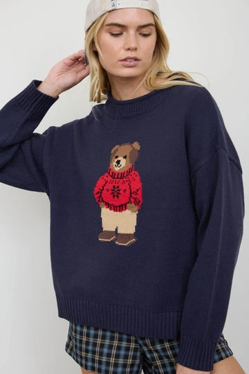 CHLOE TOP - NAVY