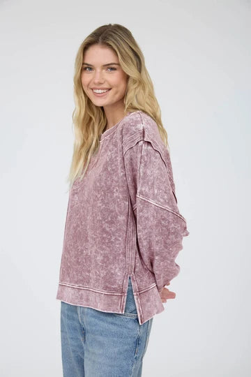 MILA TOP - MAROON