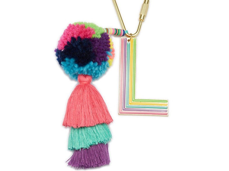 ENAMEL TASSEL KEYCHAIN