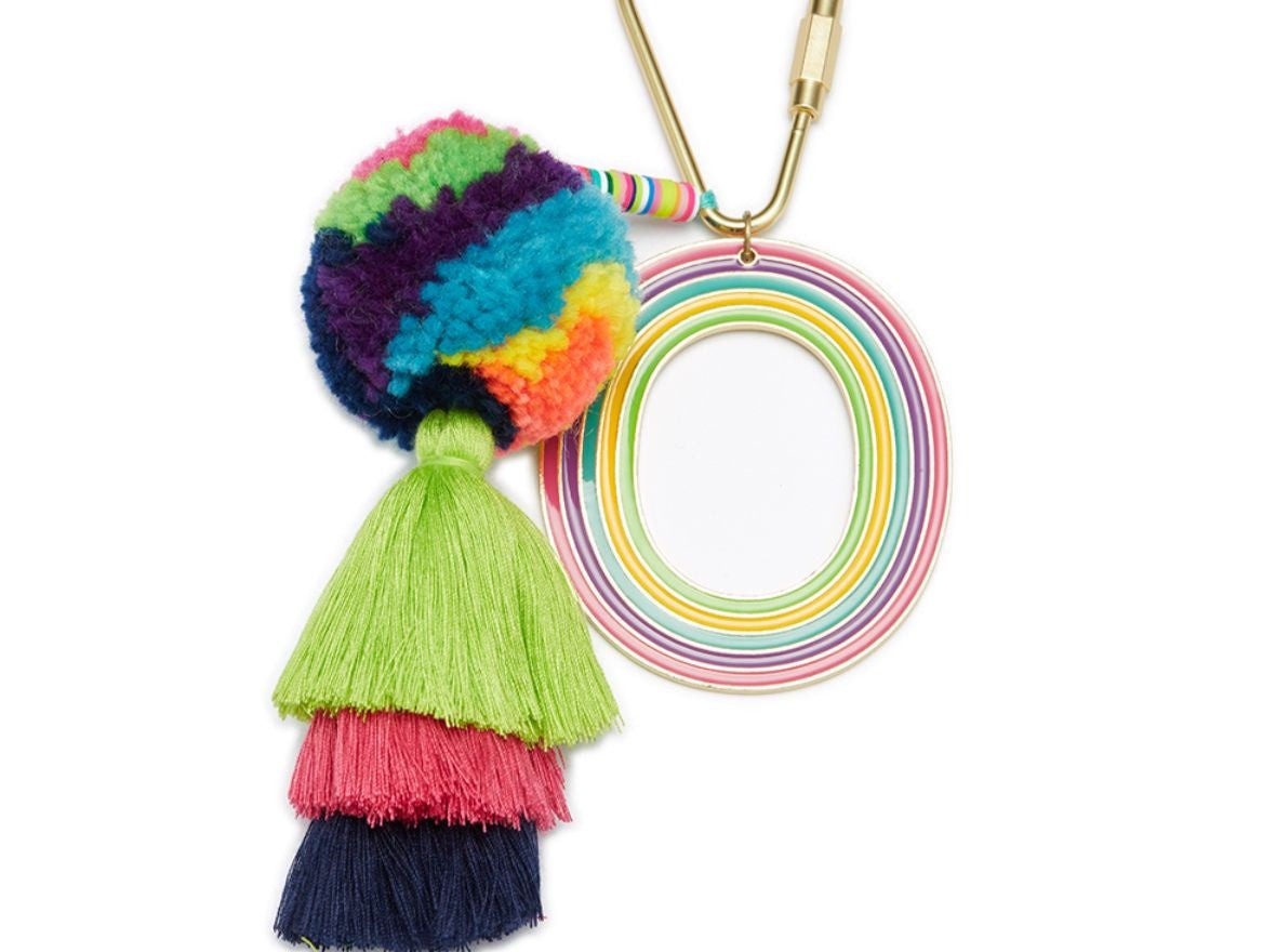 ENAMEL TASSEL KEYCHAIN