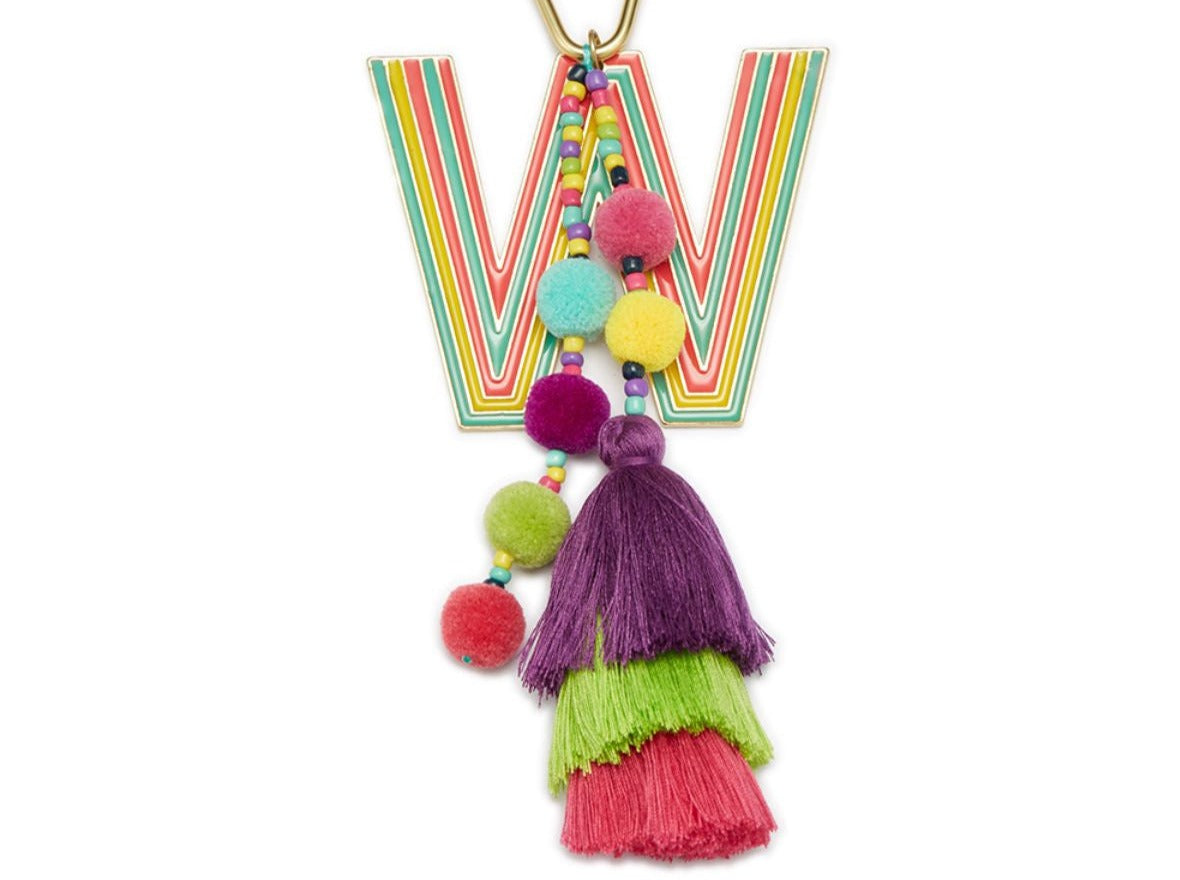 ENAMEL TASSEL KEYCHAIN