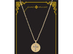 CROSS W/INLAY POINTS NECKLACE