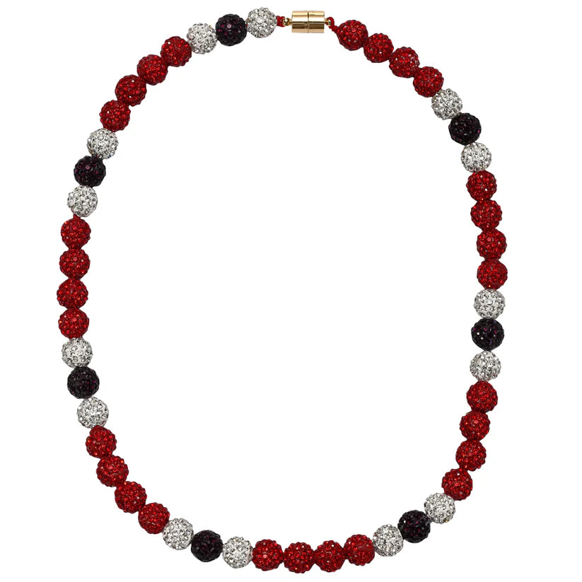 KIDS DISCO BALL NECKLACE - RED, BLACK, WHITE
